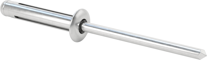 Yumuşak Malzemeler için Kör Perçinler, 1/8" Çap, 0,02“-0,275” Malzeme Kalınlığı için