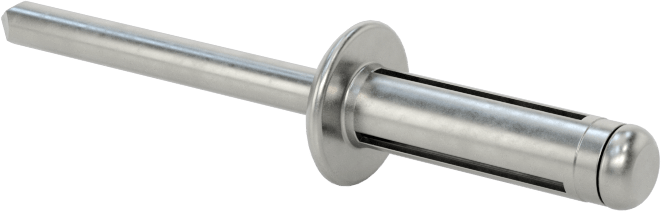 Yumuşak Malzemeler için Kör Perçinler, 3/16" Çap, 0,039“-0,156” Malzeme Kalınlığı için