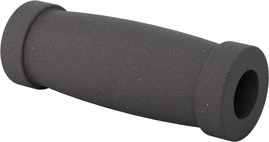 Açık Uçlu Yuvarlak Tutamaklar, Konturlu Yastıklı Vinil Köpük, 3/4“ ila 7/8” dış çap için