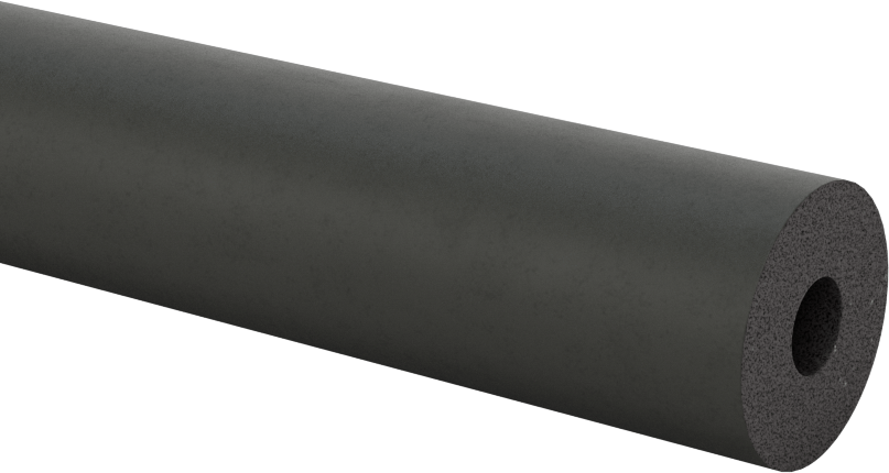 Açık Uçlu Yuvarlak Tutamaklar, Uzunlukta Kesim, Pürüzsüz Buna-N, Siyah, 1/4" Dış Çap için, 6 Fit Uzunluk