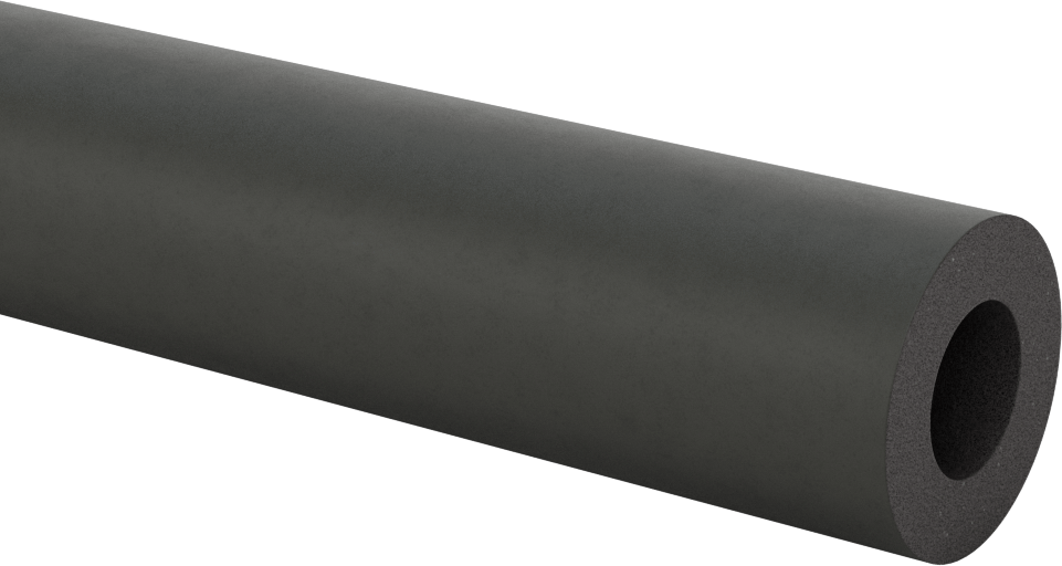 Açık Uçlu Yuvarlak Tutamaklar, Uzunlukta Kesim, Pürüzsüz EPDM, 3/4" dış çap için, 2 Ayak Uzunluk