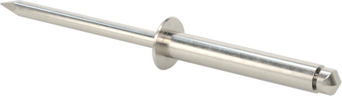 316 Paslanmaz Çelik Kubbeli Başlı Kör Perçinler, 1/8" Çap, 0,501“-0,625” Malzeme Kalınlığı