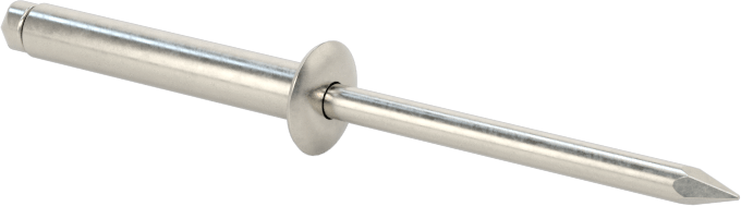 316 Paslanmaz Çelik Kubbeli Başlı Kör Perçinler, 1/8" Çap, 0,501“-0,625” Malzeme Kalınlığı
