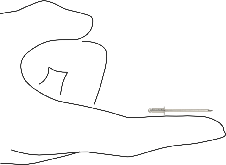316 Paslanmaz Çelik Kubbeli Başlı Kör Perçinler, 3/32" Çap, 0,032“-0,125” Malzeme Kalınlığı için