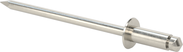 316 Paslanmaz Çelik Kubbeli Başlı Kör Perçinler, 3/32" Çap, 0,032“-0,125” Malzeme Kalınlığı için
