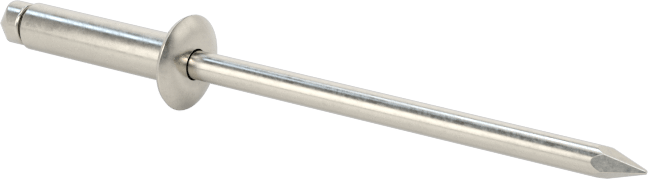 316 Paslanmaz Çelik Kubbeli Başlı Kör Perçinler, 3/32" Çap, 0,126“-0,25” Malzeme Kalınlığı için