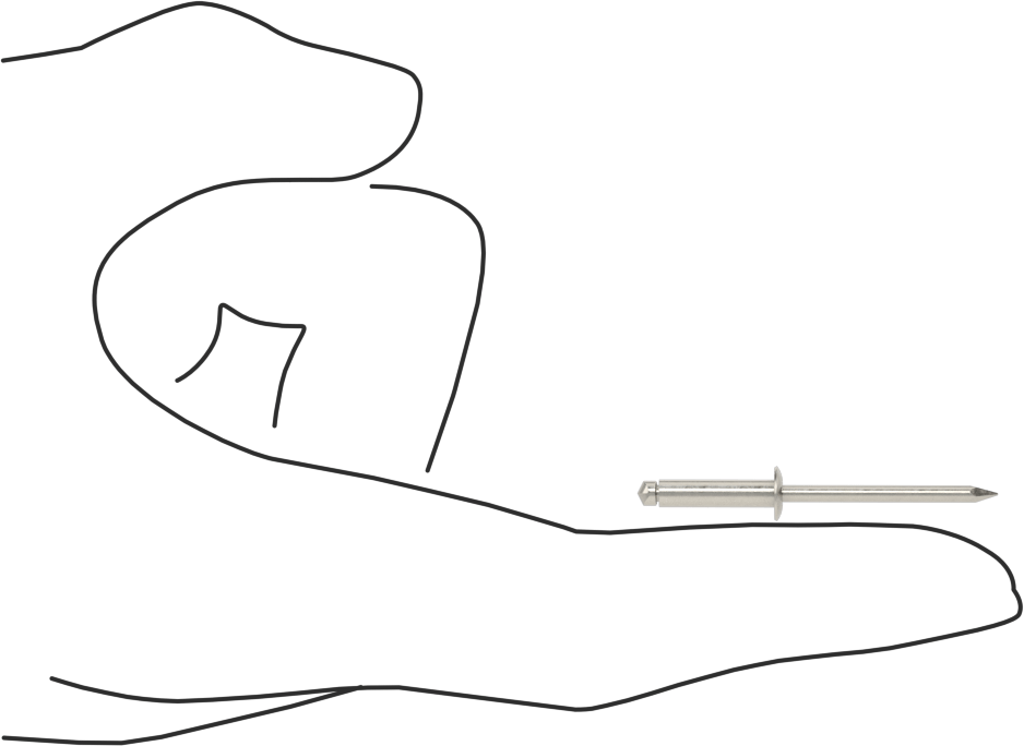 316 Paslanmaz Çelik Kubbeli Başlı Kör Perçinler, 1/8" Çap, 0,313“-0,375” Malzeme Kalınlığı için