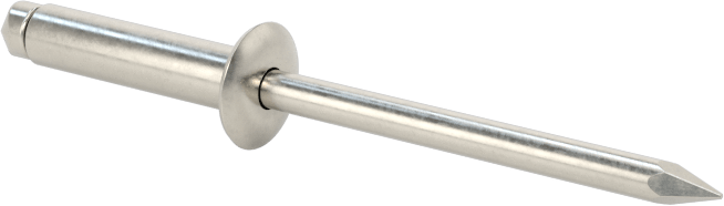 316 Paslanmaz Çelik Kubbeli Başlı Kör Perçinler, 1/8" Çap, 0,313“-0,375” Malzeme Kalınlığı için