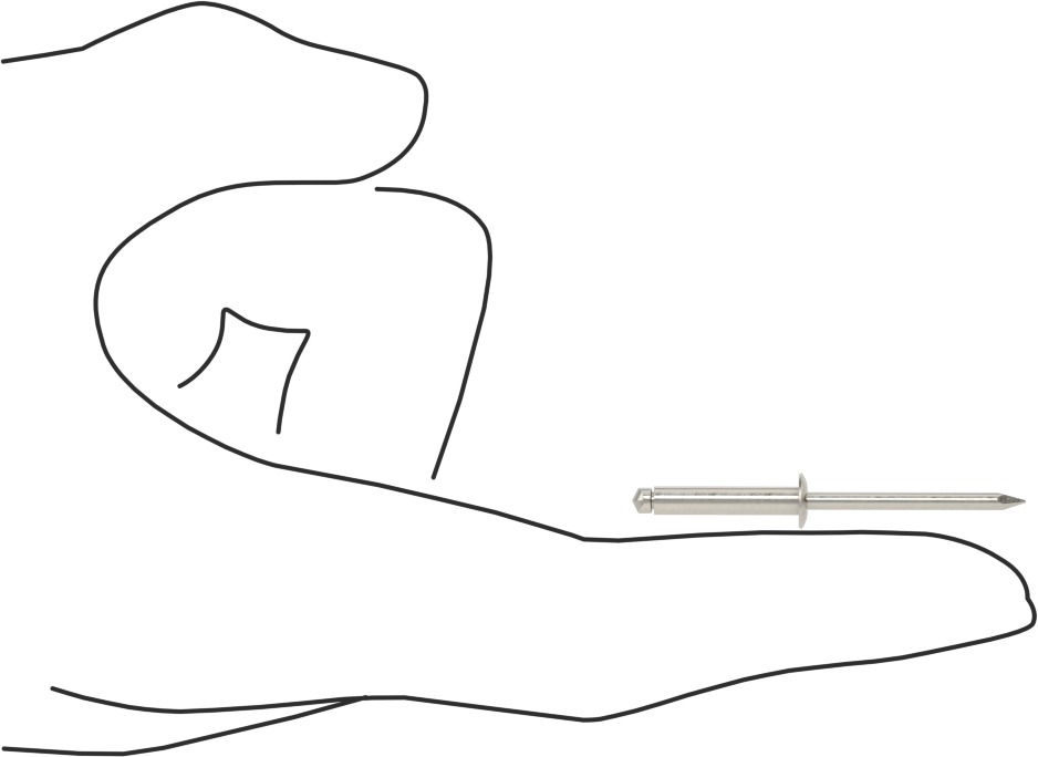 316 Paslanmaz Çelik Kubbeli Başlı Kör Perçinler, 1/8" Çap, 0,376“-0,5” Malzeme Kalınlığı için