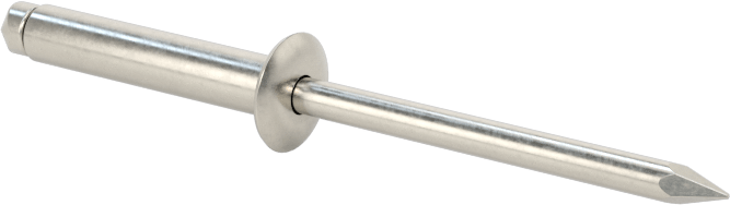 316 Paslanmaz Çelik Kubbeli Başlı Kör Perçinler, 1/8" Çap, 0,376“-0,5” Malzeme Kalınlığı için