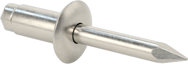 316 Paslanmaz Çelik Kubbeli Başlı Kör Perçinler, 1/4" Çap, 0,062“-0,25” Malzeme Kalınlığı için
