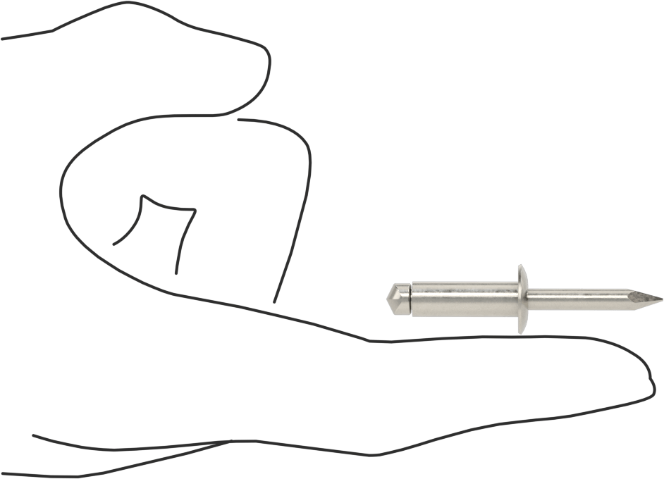 316 Paslanmaz Çelik Kubbeli Başlı Kör Perçinler, 1/4" Çap, 0,376“-0,5” Malzeme Kalınlığı için
