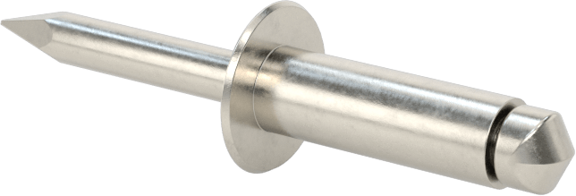 316 Paslanmaz Çelik Kubbeli Başlı Kör Perçinler, 1/4" Çap, 0,376“-0,5” Malzeme Kalınlığı için