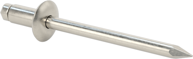 316 Paslanmaz Çelik Kubbeli Başlı Kör Perçinler, 1/8" Çap, 0,04“-0,118” Malzeme Kalınlığı için