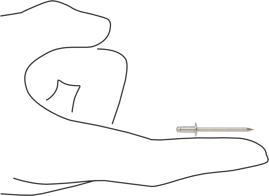 316 Paslanmaz Çelik Kubbeli Başlı Kör Perçinler, 1/8" Çap, 0,04“-0,118” Malzeme Kalınlığı için