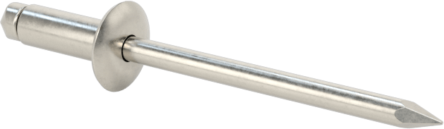 316 Paslanmaz Çelik Kubbeli Başlı Kör Perçinler, 1/8" Çap, 0,119“-0,196” Malzeme Kalınlığı için