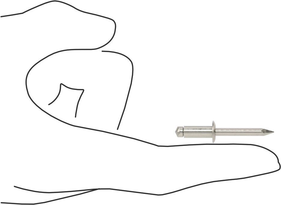 316 Paslanmaz Çelik Kubbeli Başlı Kör Perçinler, 3/16" Çap, 0,237“-0,314” Malzeme Kalınlığı için