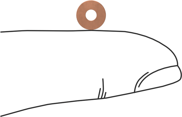 Bakır Mil. Spec. Pul, 2 Numaralı Vida Boyutu için, 0.094" ID, 0.25" OD, MS15795-502