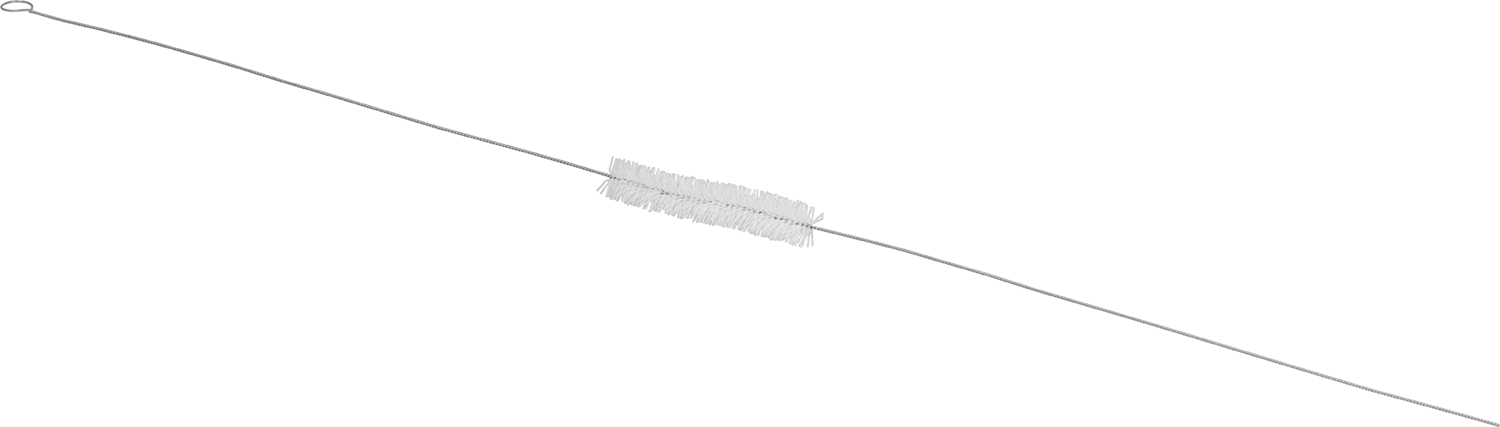 3“ Uzunluk x 1/2” Çaplı Şişe Fırçası, 24" Toplam Uzunluk