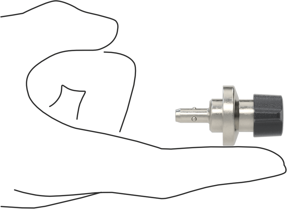 Kör Delikler için Hızlı Açma Pimi, Büküm Düğmesi, 6 mm Çap