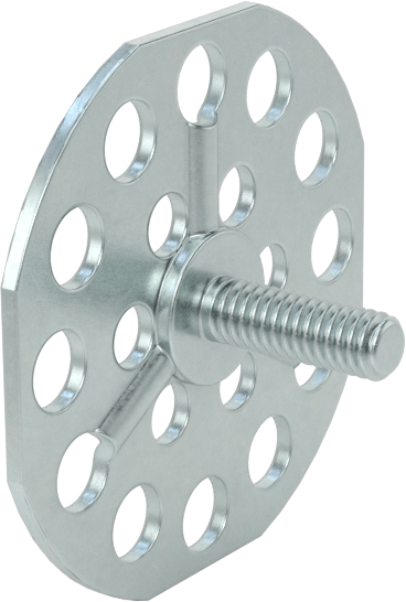 Yapışkan Hazır Saplamalar, Çinko Kaplı Çelik, 8-32 Diş, 1/2" Uzunluk