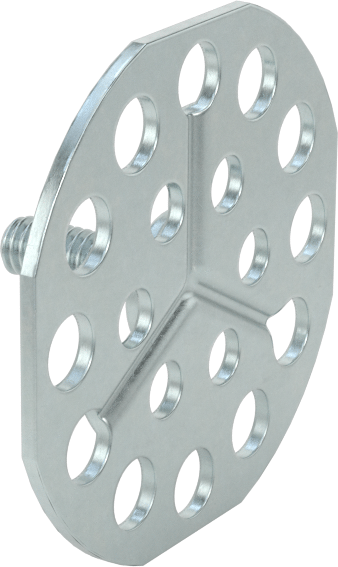 Yapışkan Hazır Saplamalar, Çinko Kaplı Çelik, 8-32 Diş, 1/2" Uzunluk