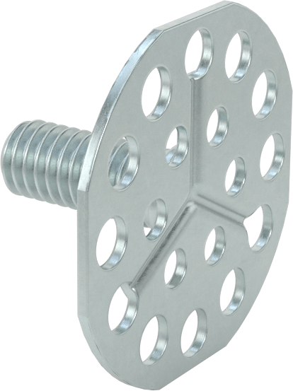 Yapışkan Hazır Saplamalar, Çinko Kaplı Çelik, 5/16"-18 Diş, 3/4" Uzunluk
