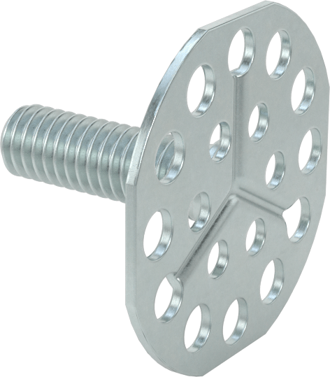 Yapışkan Hazır Saplamalar, Çinko Kaplı Çelik, 5/16"-18 Diş, 1" Uzunluk