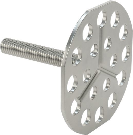 Yapışkan Hazır Saplamalar, 316 Paslanmaz Çelik, 10-32 Diş, 1-1/4" Uzunluk