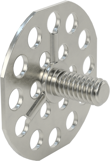 Yapışkan Hazır Saplamalar, 316 Paslanmaz Çelik, 1/4"-20 Diş, 1/2" Uzunluk