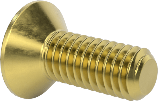 Pirinç Altıgen Soketli Düz Başlı Vida, M3 x 0,5 mm Diş Boyutu, 8 mm Uzunluk
