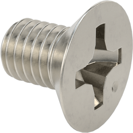 JIS Paslanmaz Çelik Düz Başlı Vidalar, M5 x 0,8 mm Diş, 8 mm Uzunluk
