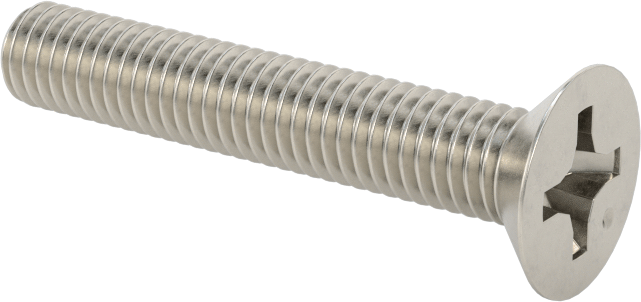 JIS Paslanmaz Çelik Düz Başlı Vidalar, M5 x 0,8 mm Diş, 30 mm Uzunluk