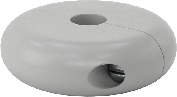 SBR Kauçuk Sarma Tampon, Vida Kapatmalı, 5/8" Dış Çap için, 3" OD