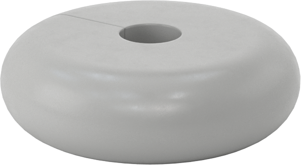 SBR Kauçuk Sarma Tampon, Vida Kapatmalı, 5/8" Dış Çap için, 3" OD