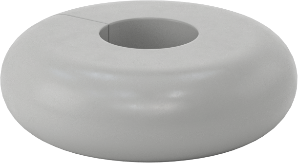 SBR Kauçuk Sarma Tampon, Vida Kapatmalı, 1" dış çap için, 3" OD