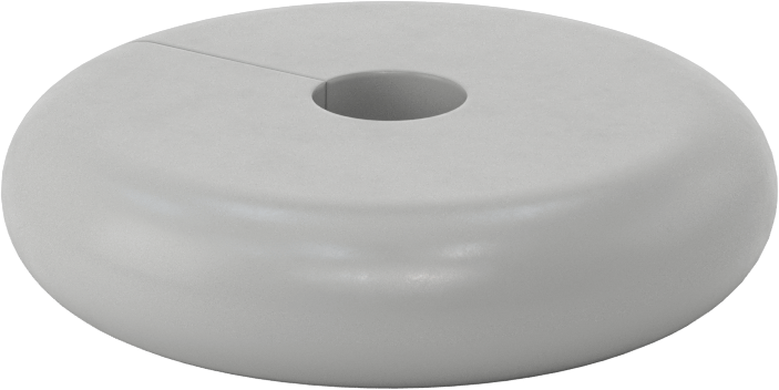 SBR Kauçuk Sarma Tampon, Vida Kapatmalı, 1" dış çap için, 5" OD