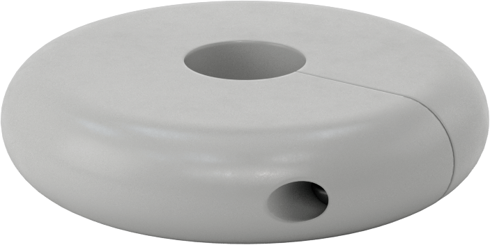 SBR Kauçuk Sarma Tampon, Vida Kapatmalı, 1-1/4" Dış Çap için, 5" OD