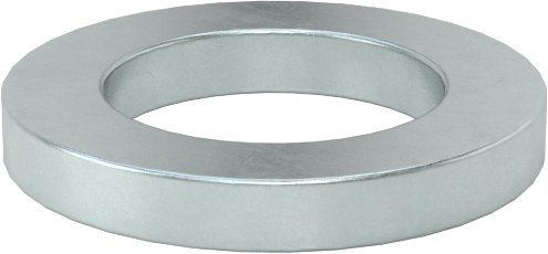 1008-1010 Karbon Çelik Geniş Kenarlı Şim, Çinko Kaplamalı, 0,134“ Kalınlık x 5/8” İç Çap x 1" Dış Çap