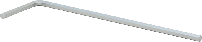 Krom Kaplı Alaşımlı Çelik Altıgen L Anahtarı, 0,035" Tahrik Boyutu, 1-1/4" Toplam Uzunluk