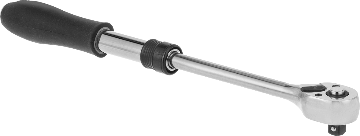 Uzunluğu Ayarlanabilir Hızlı Açma Cırcır Anahtarı, 3/8" Kare Tahrik, 8“ ila 12” Toplam Uzunluk