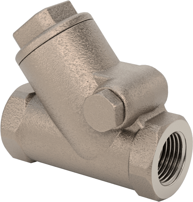 Yüksek Akışlı Dişli Çek Valf, Bronz Gövde, 3/8 NPT Dişi, 300 Basınç Sınıfı