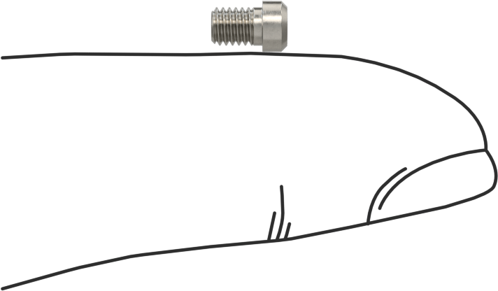 18-8 Paslanmaz Çelik Peynir Başlı Oluklu Vida, M3 x 0,5 mm Diş Boyutu, 4 mm Uzunluk, 4 mm Baş Çapı