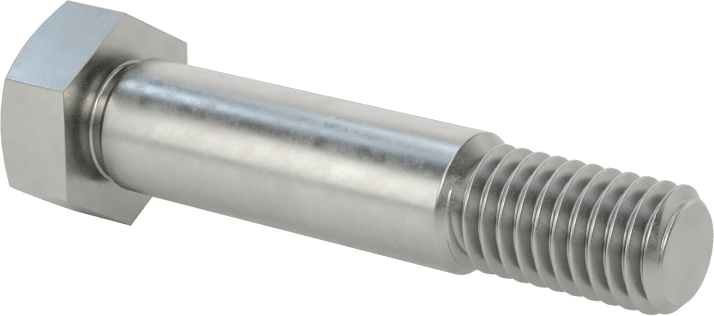 Çelik Altıgen Başlı Omuzlu Vida, 9 mm Omuz Çapı, 28 mm Omuz Uzunluğu, M8 x 1,25 mm Diş