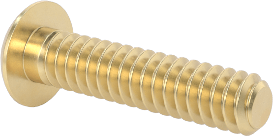 Pirinç Düğme Başlı Altıgen Soketli Vida, 4-40 Diş Boyutu, 1/2" Uzunluk