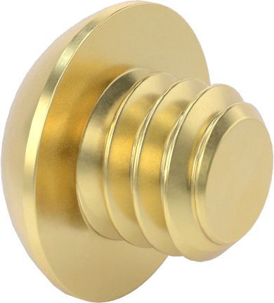 Pirinç Düğme Başlı Altıgen Soketli Vida, 1/4"-20 Diş Boyutu, 3/16" Uzunluk