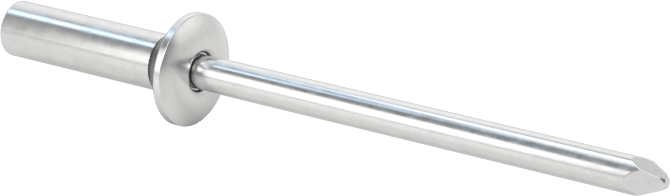 Plastik Contalı Kubbe Başlı Sızdırmaz Kör Perçin, Alüminyum, 1/8" Çap, 0,188“-0,25” kalınlık için