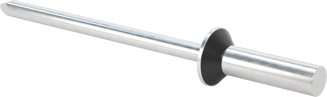 Plastik Contalı Kubbe Başlı Sızdırmaz Kör Perçin, Alüminyum, 1/8" Çap, 0,188“-0,25” kalınlık için