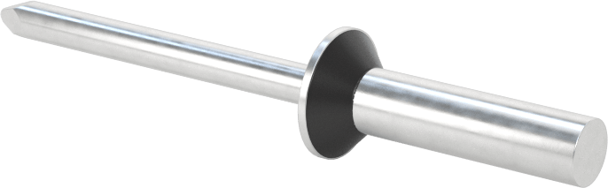 Plastik Contalı Kubbe Başlı Sızdırmaz Kör Perçin, Alüminyum, 3/16" Çap, 0,376“-0,5” kalınlık için