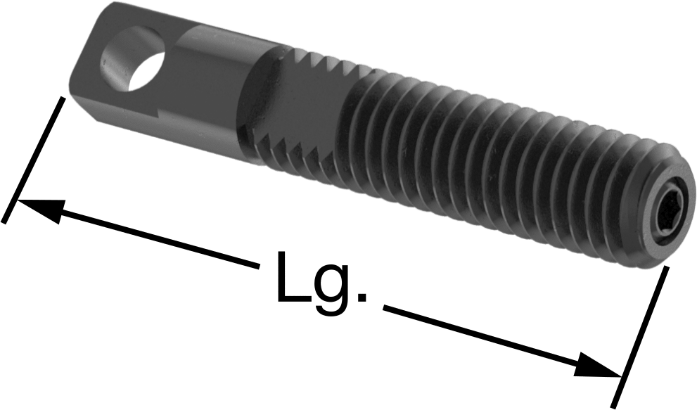 Döner uzatma yaylı saplama, M5 x 0,8 mm Diş Boyutu